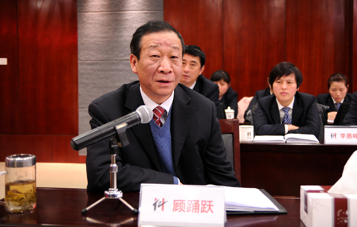 集團(tuán)副總裁顧踴躍討論發(fā)言