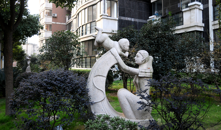 華亭陽光綠洲小區造型景觀