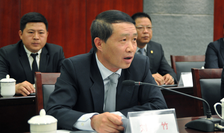 銀聯商務安徽分公司總經理劉竹講話