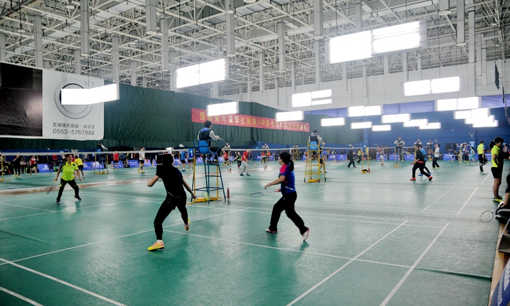 第六屆華億國際VIP羽毛球大獎賽比賽現場